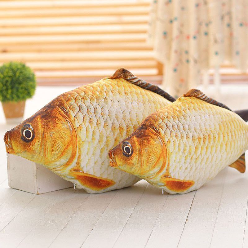 Big Fish Shape Decorative Cushion Throw Pillow With Inner Home