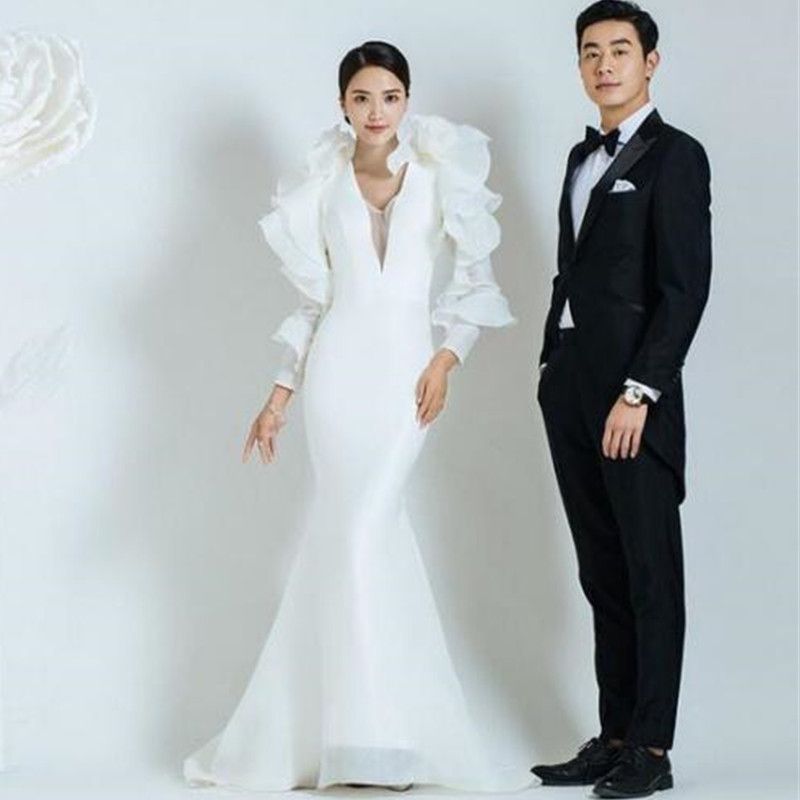 formal dress and jacket for wedding