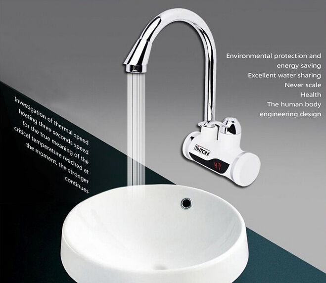 2019 Eu Plug 3sec Instant Tankless Electric Hot Water Heater