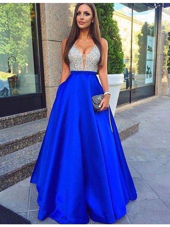 royal blue holiday dress