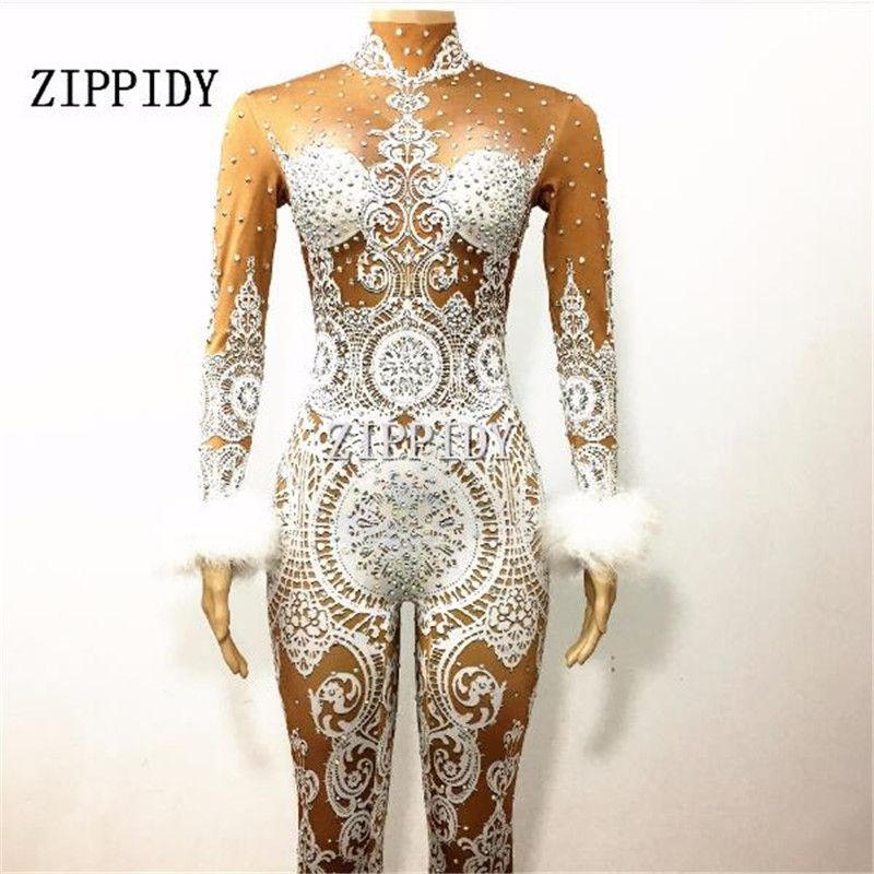 rhinestone jumpsuit prom