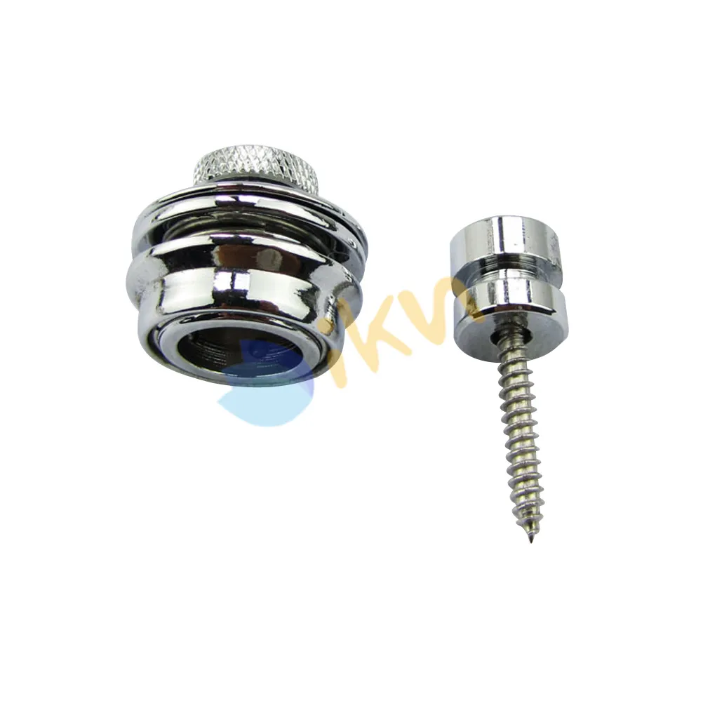 2 Big Strap Lock Para Todas Las Guitarras, Cromo Straplocks De 5,52