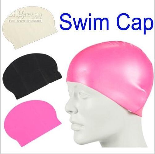 pink swim hat
