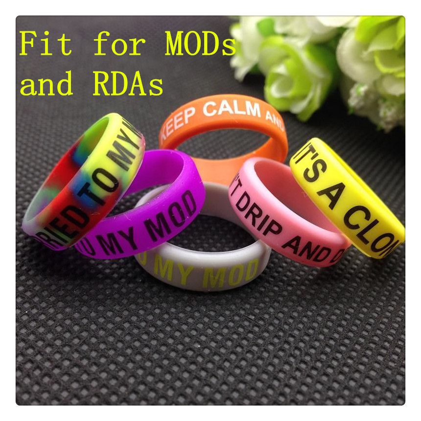 E Cigarette Accessories Silicon Rubber Band Vape Ring For Mechanical