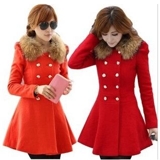 red trench coat dress