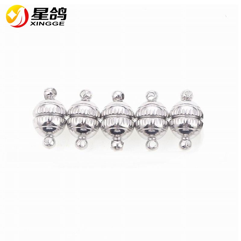Satin Al Tel Kolye Bilezikler Aksesuarlari Toptan Yapim Taki Icin 8 14mm Delik 1 2mm Yuvarlak Top Guclu Miknatis Tokalari Manyetik Klipsler Tl1 67 Dhgate Comda