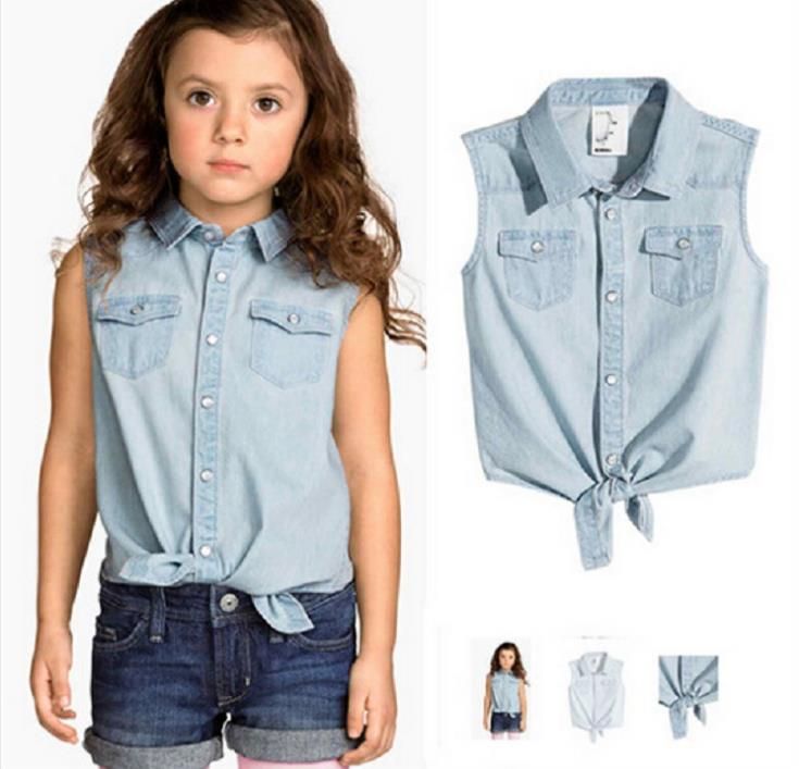 denim tops for girl
