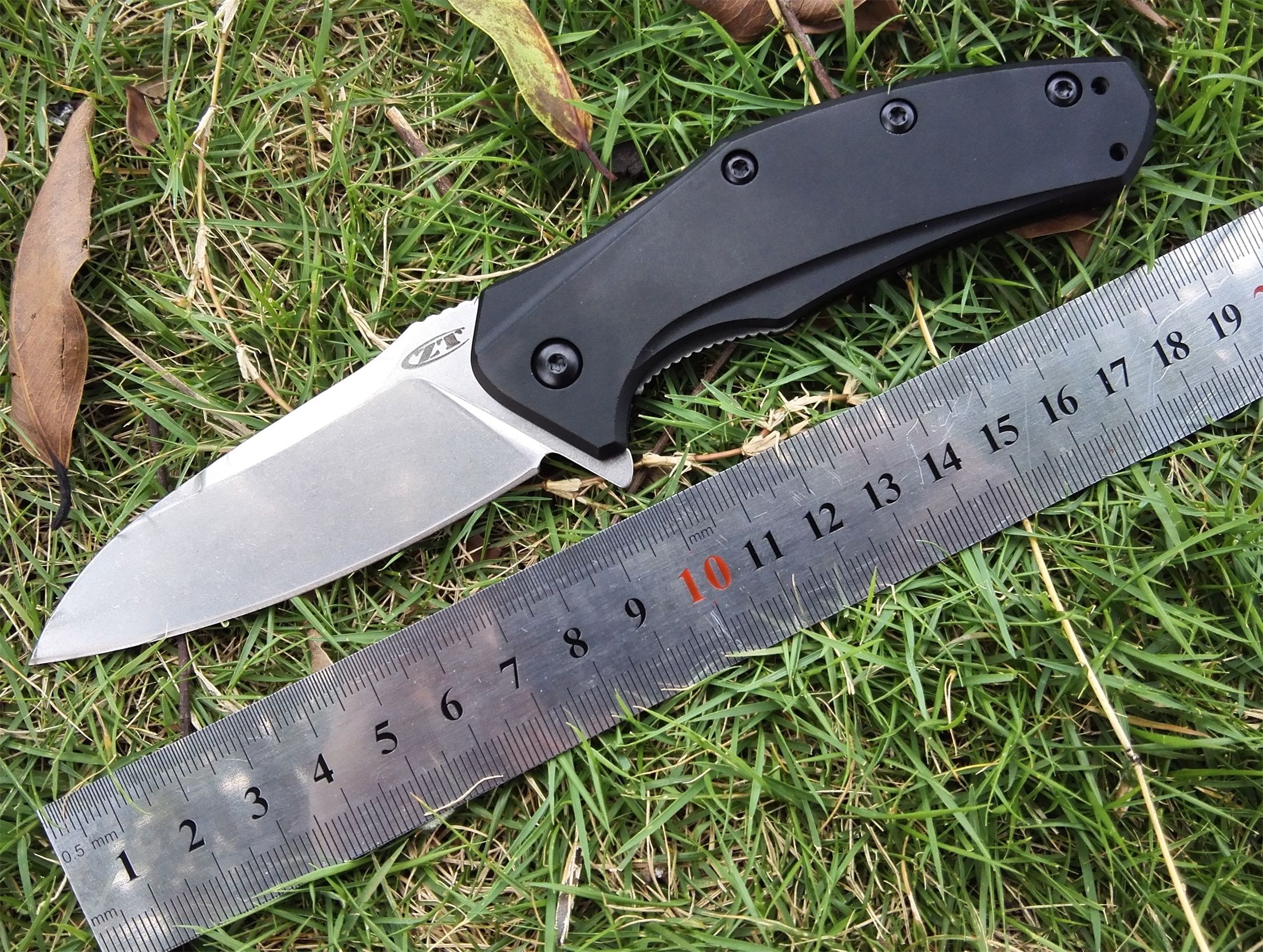 ZT 0770 Flip ELMAX Blade Folding Knife Aluminum Handle Outdoor Camping