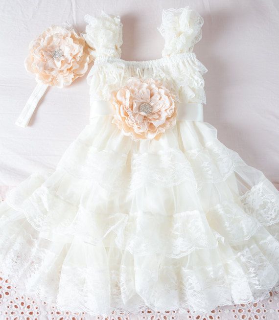 shabby chic flower girl dresses
