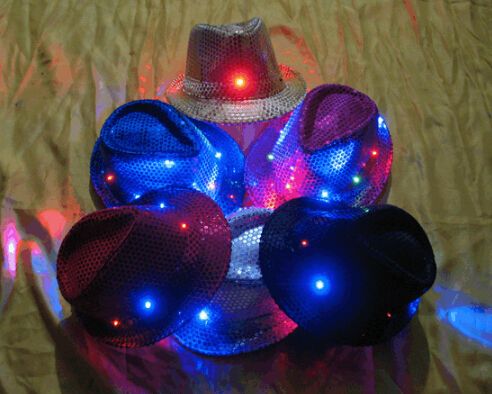party hats with lights