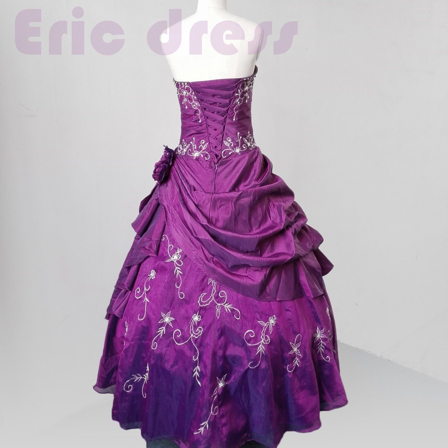purple masquerade dress
