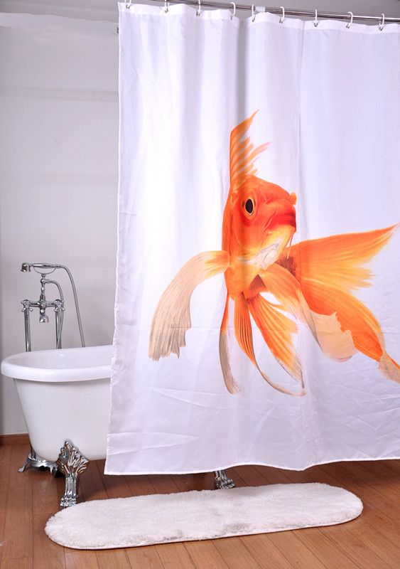 Curtains Ideas buy bathroom curtains online : 2016 Goldfish Curtains For Bathroom 100%polyester Fabric Printed ...