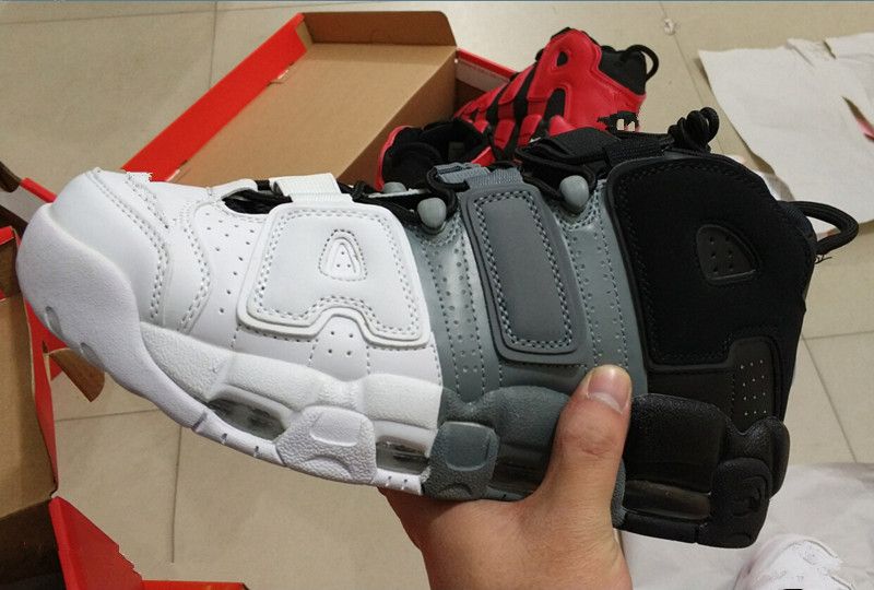 Compra Hombre BIG Air More Uptempo 96 Scottie Pippen Blanco Gris Negro  Gradual Cambio De Color Barato | Entrega Rápida Y Calidad | Es.Dhgate