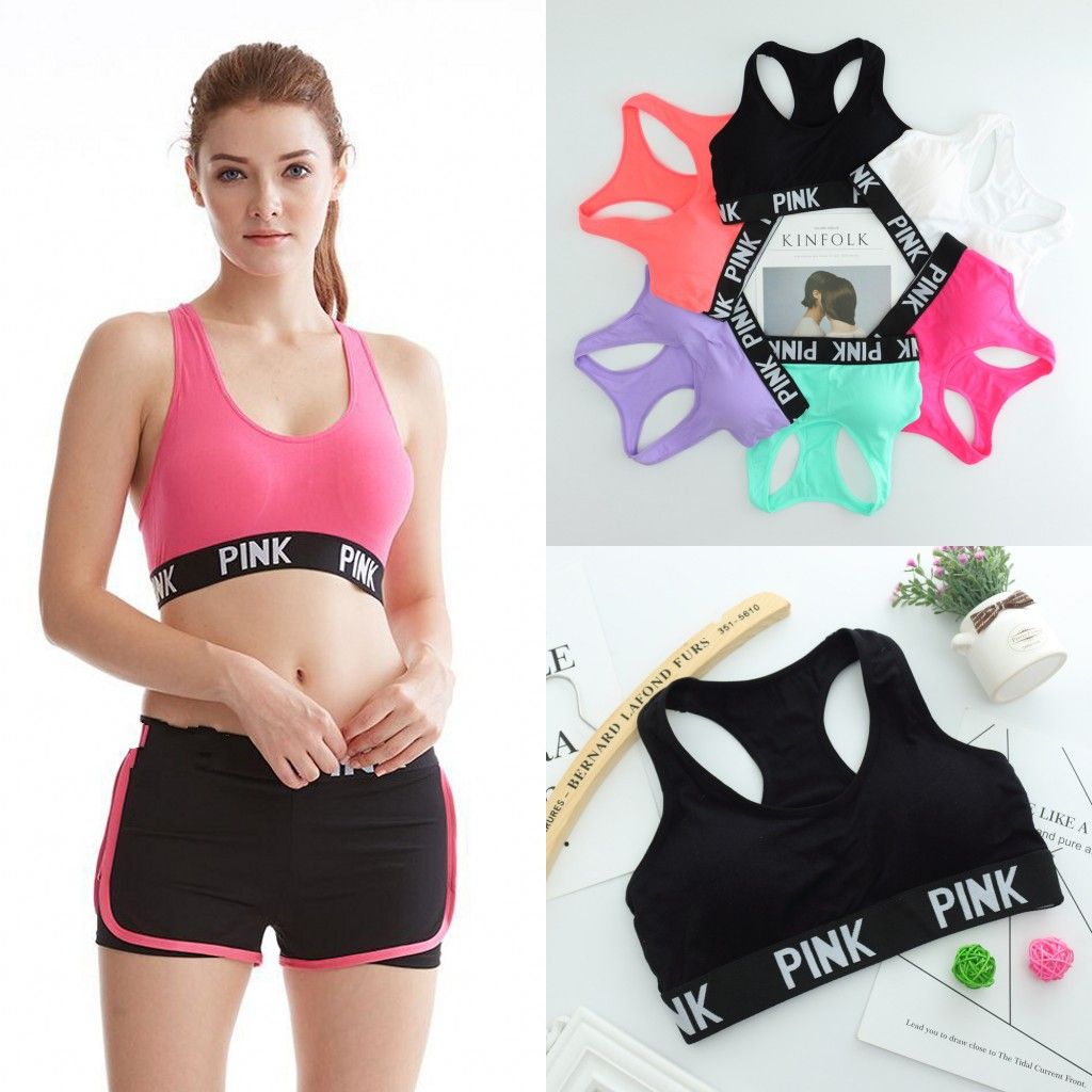 love pink sports bra