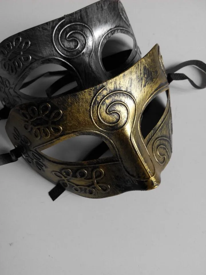 Máscara De Mascarada Greco Romana Retro De Los Hombres Máscaras De Mascarada Máscara De Oro