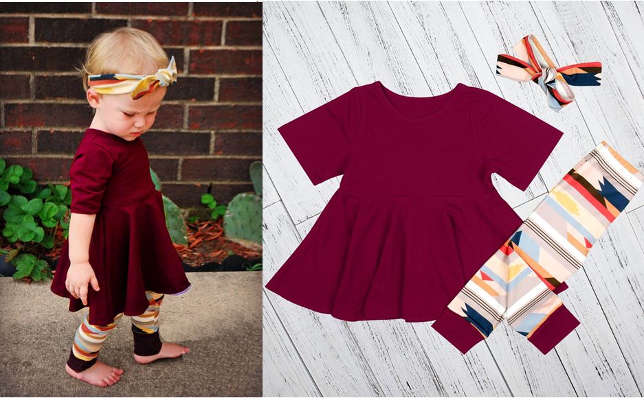 baby girl maroon dress