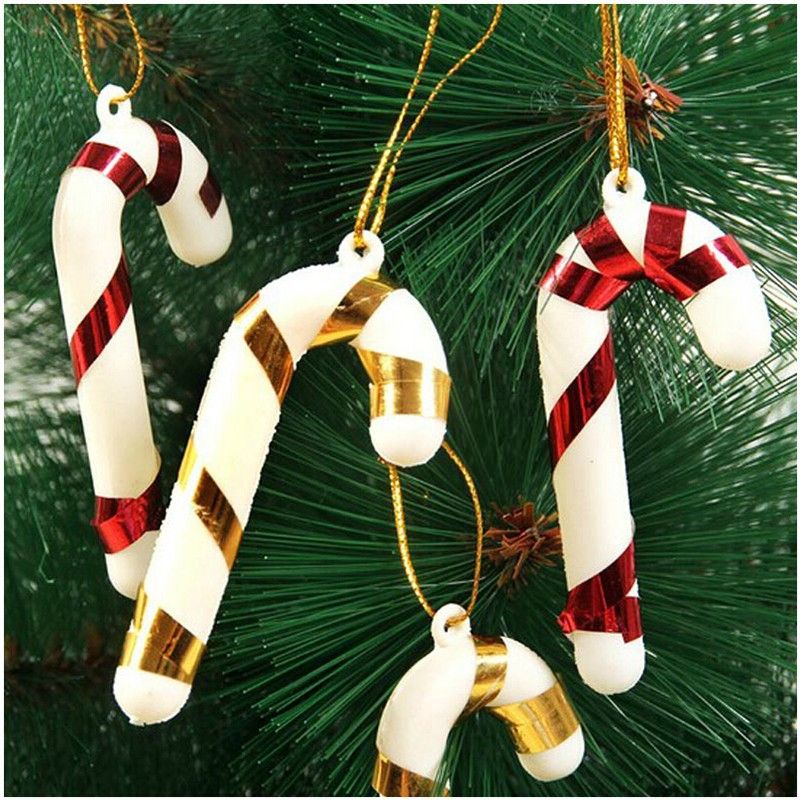 Candy cane selfy. Christmas Candy Cane Ornaments Festival Party Xmas Tree Hanging