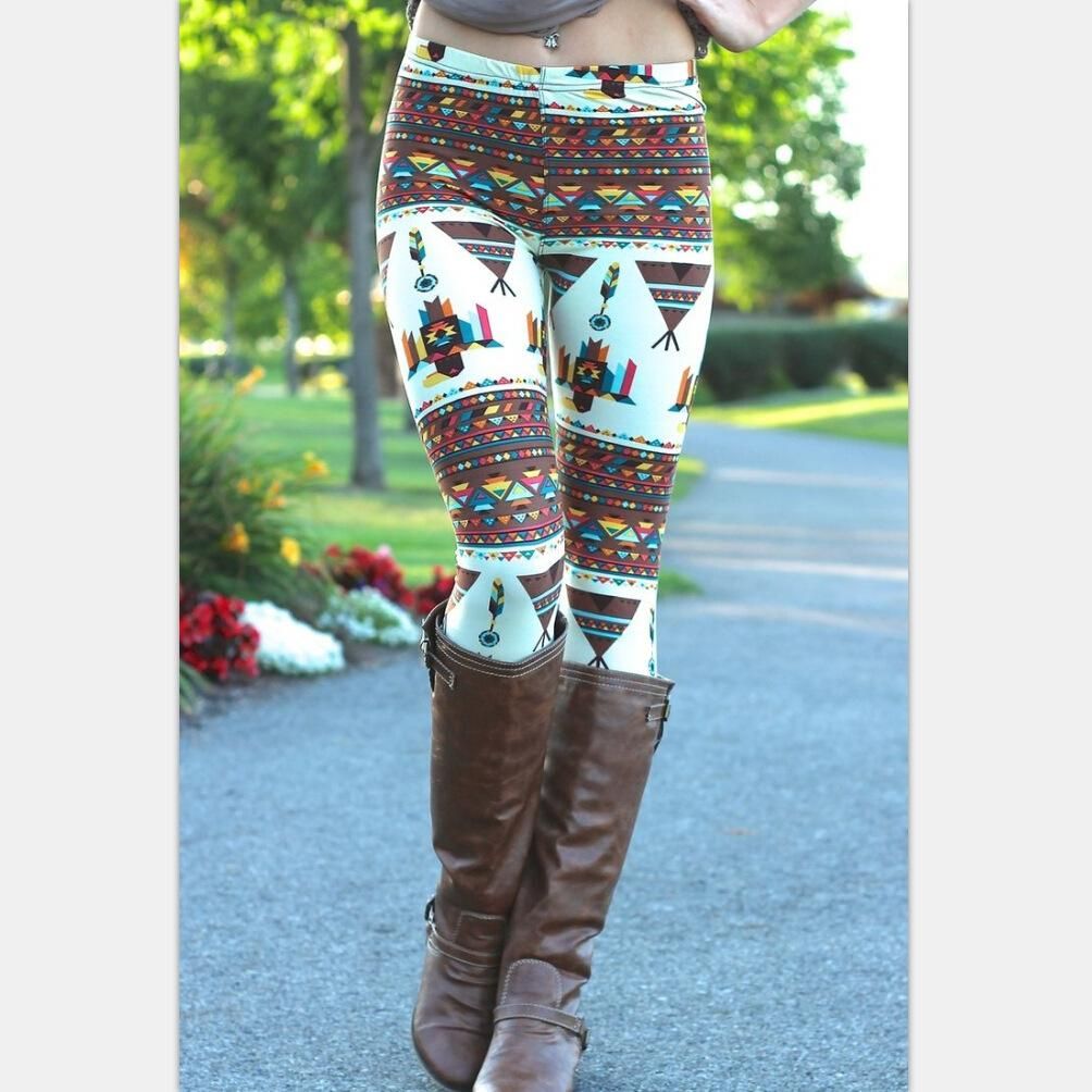 Acquistare 2016 Leggings Azteco Le Donne Elastico In Maglia Di Natale Con  Fiocco Di Neve Leggins Alla Caviglia Con Stampa Tribale Casual Sottile E  Aderente Economico | Consegna Veloce E Qualità | It.Dhgate