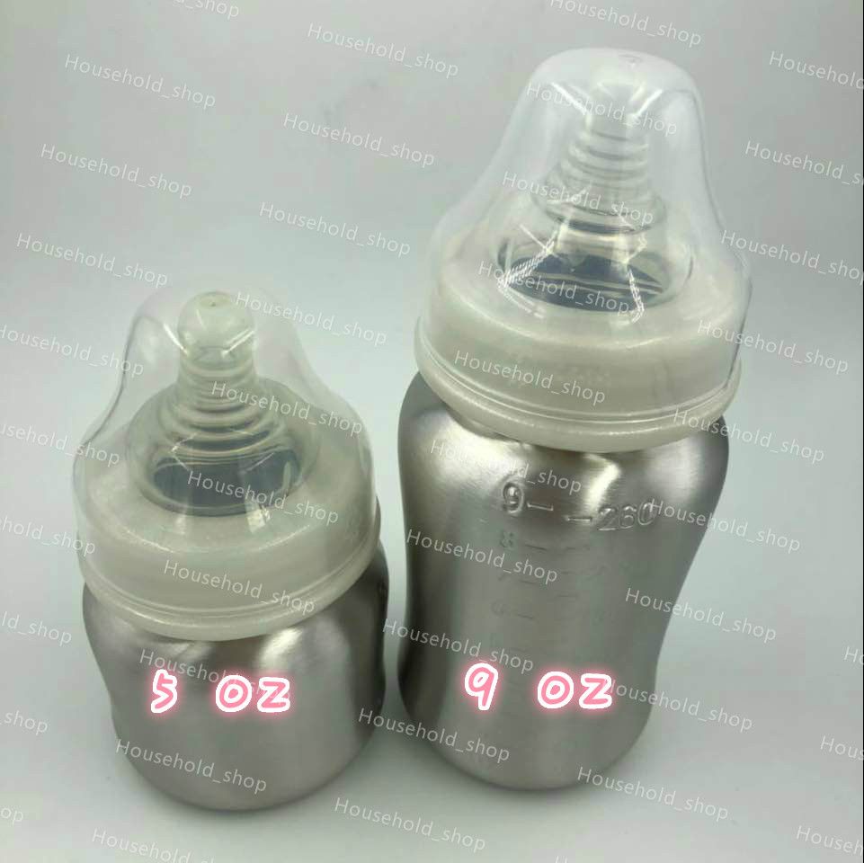 2020 Baby Stainless Steel Baby Bottle Milk Feeding Bottles