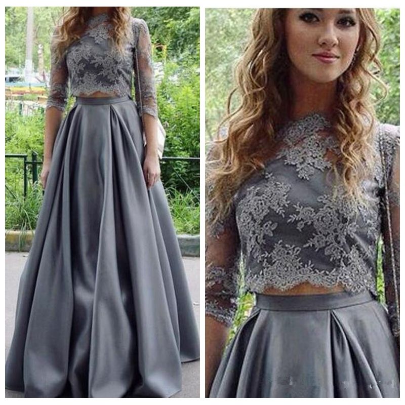 Grey two piece dress Clearance