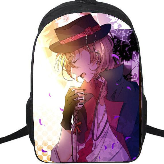 anime boy with backpack