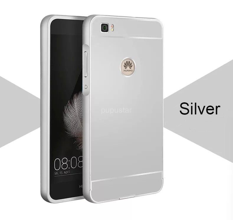 2015 Forme a Huawei P8 Lite la cubierta trasera acrílico delgada del caso del metal