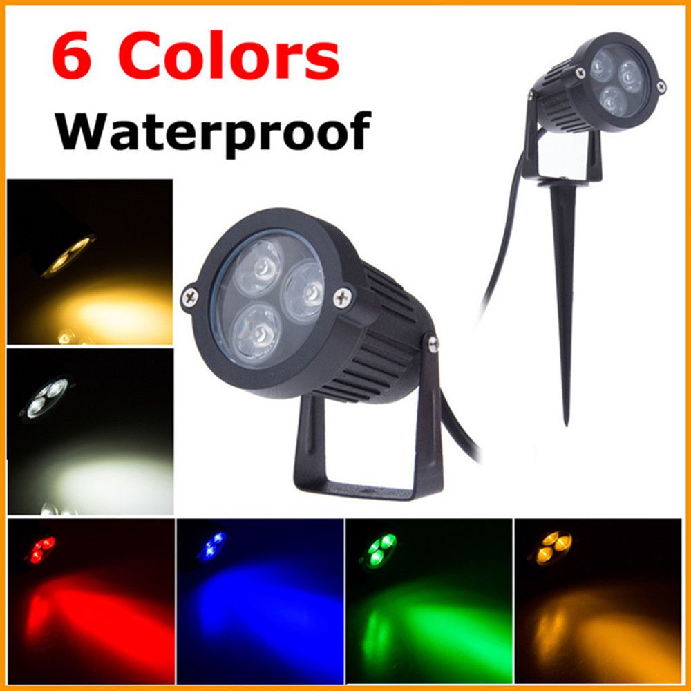 2019 10x 110v 220v 3 3w Outdoor Led Garden Lamp Rgb Warm White Cold Lawn Spike Lights 9w Ip65 Waterproof Lighting From Olym