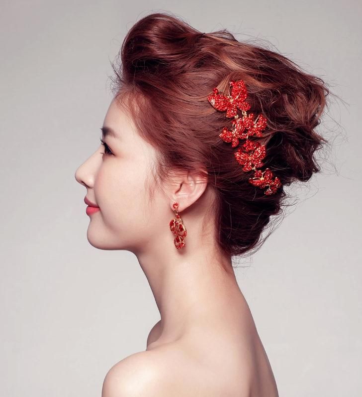 Fashion New Red 2015 Bridal Accessories Hair Accessories Wedding
