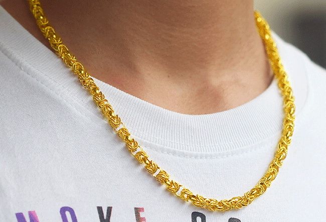 21 6mm 54cm Men 24k Gold Plated Double Dragon Head Necklace Male Marry Statement Chain For 16 Male Collier Jewelry From Lin08 12 39 Dhgate Com