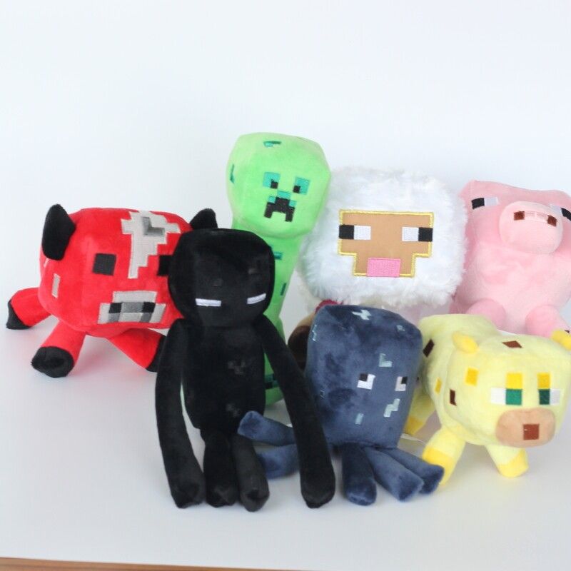 Acheter Pas Cher Vente Chaude My World Minecraft Enderman Jj Coolie Mooshroom Moutons Calmars Vache Rose Poupee Bebe Jouets En Peluche Mignon Sept Poupees De Style Differents Du 2 84 Fr Dhgate