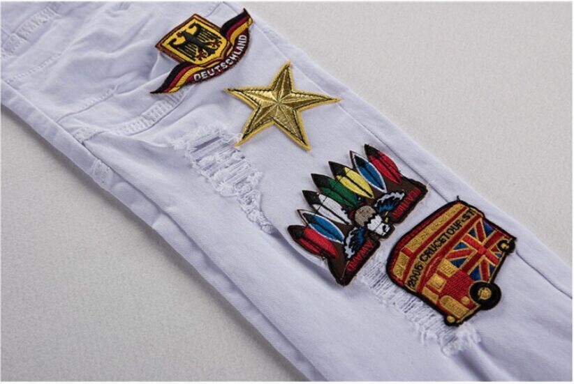 white designer pants