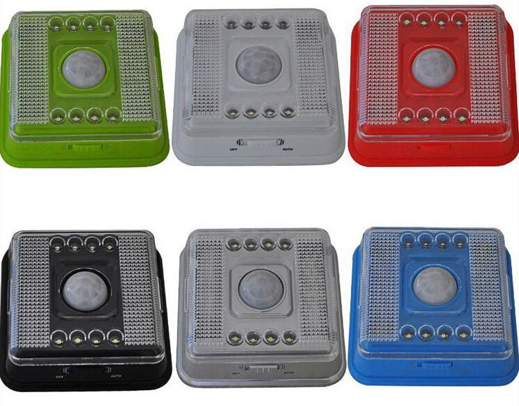 2019 8 Led Light Lamp Pir Auto Sensor Motion Detector Lighting Lights Night Wireless Infrared Indoor Nightlight From Flymall