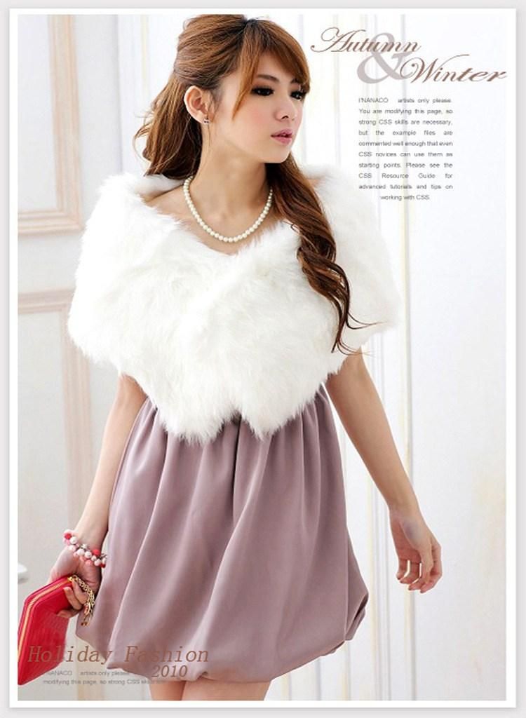 fur shrugs and boleros for evening dresses