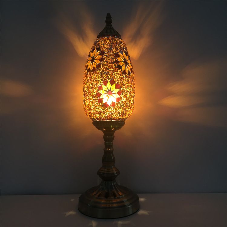 2019 Stained Glass Table Lamps E14 Lamp Base Warm White Desk 90 240v Voltage 2 40w Wattage Handmade Shade Material Tc1l03 From