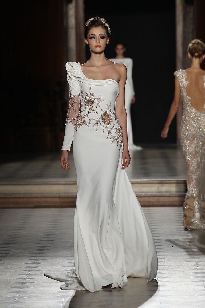 white dress couture