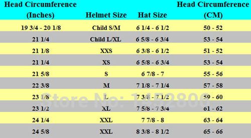 Vespa Helmet Size Chart