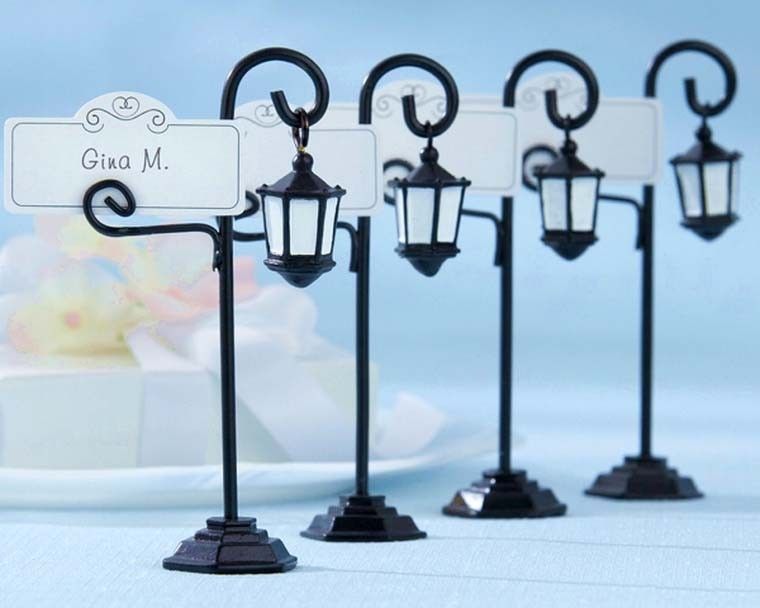Bourbon Street Streetlight Wedding Place Card Holder Favor New