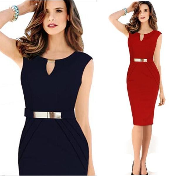 knee length business dresses