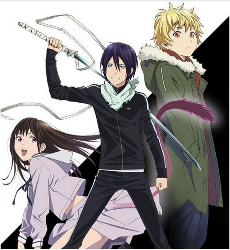Anime Noragami Yato Cosplay Costume Jacket Sport Suit Sportswear Whole Set Coat + Pants + Scarf