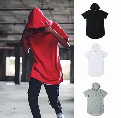 hooded t shirt short sleeve