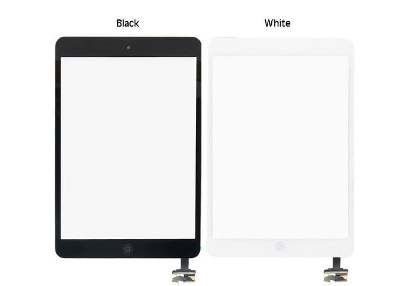 OEM White Touch Glass Digitizer Screen Home Button W// IC Connector iPad Mini 1 2