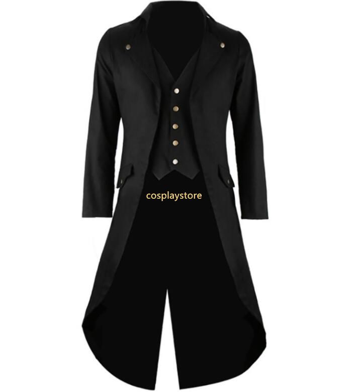 black victorian suit