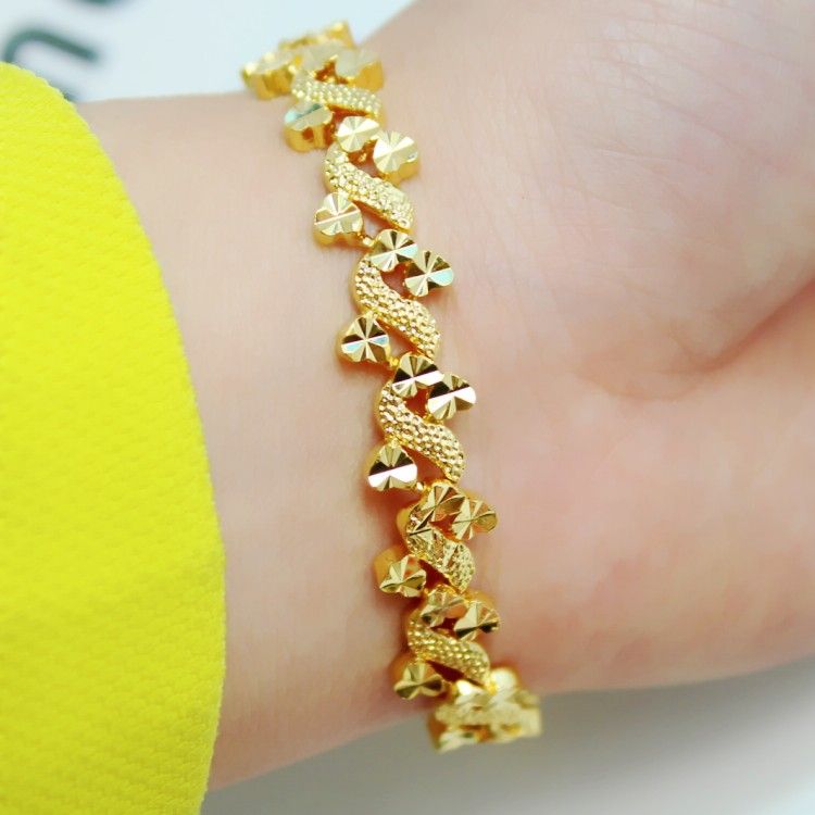 Pulsera de 2017 mujeres de la brazaletes plateados del oro 24k pulseras geométricas, joyería