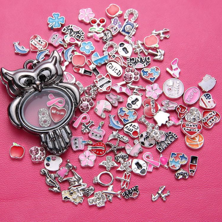2019 Hot Newest Jewelry Pendant Origami Owl Charms Floating Lockets Living Glass Locket Pendant For Necklace And Bracelet Perfect For Birthday From
