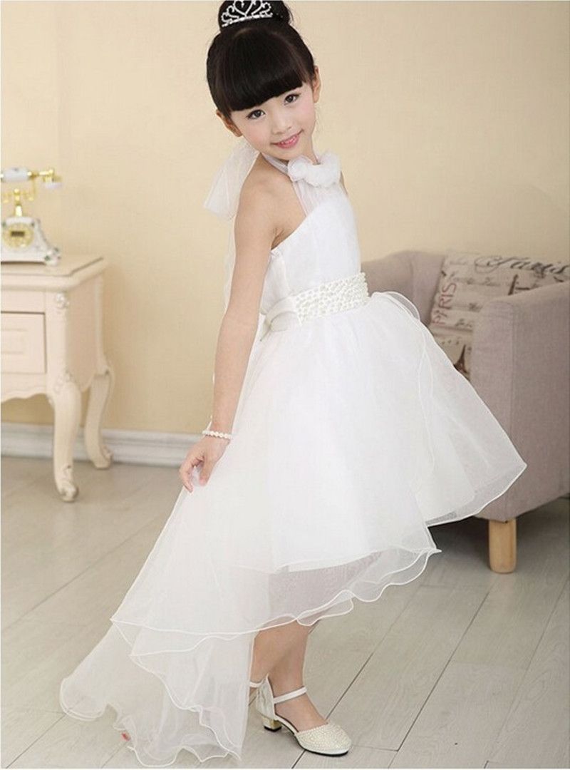 Compra Vestido De Partido De Las Muchachas De La Princesa Vestido Largo  Elegante Tutú Del Bebé Por Los Cabritos Del Vestido De Novia Vestidos De  Bautizo Para Asimétrico Vestido De Bola Hem