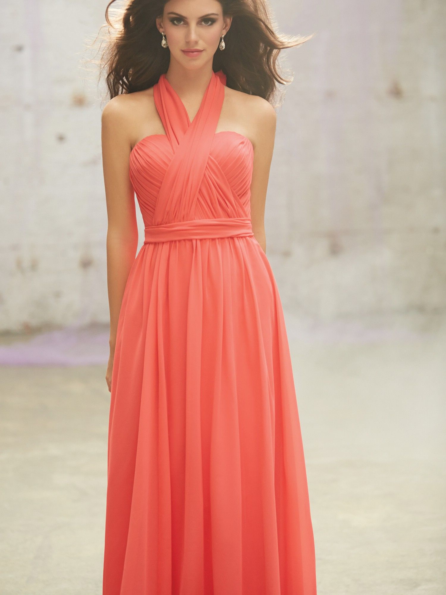 Coral Colored Bridesmaid Dresses