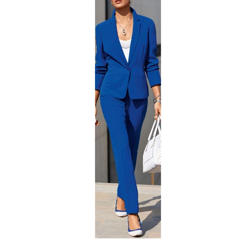 2020 Fashion Classic Blue Ladies Official Workwear And Ladies ...
