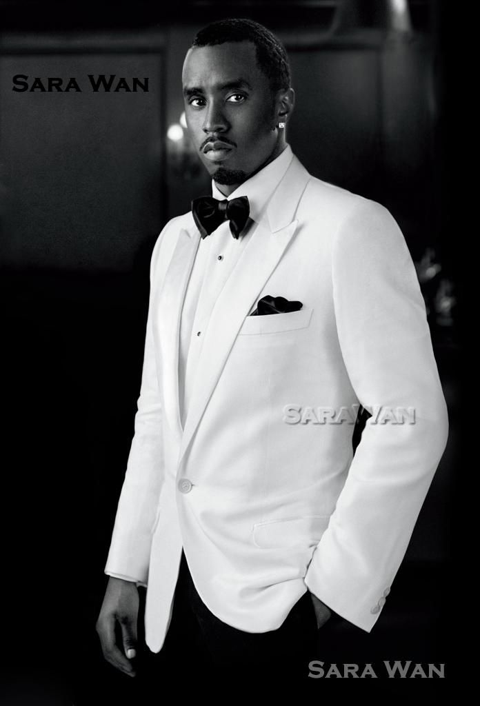 white coat black shirt