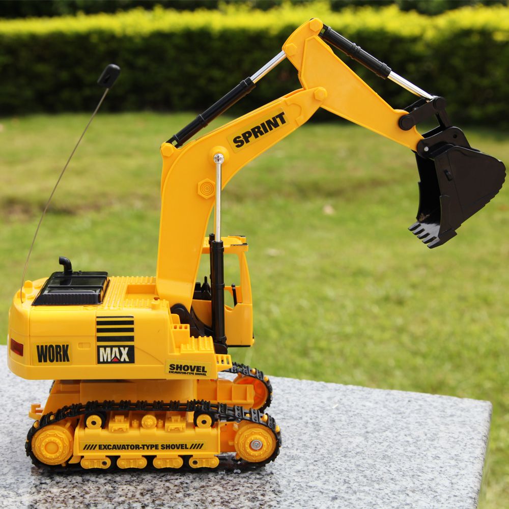 Kids Toys Wireless Remote Control Excavator With A Belt Electric Toy