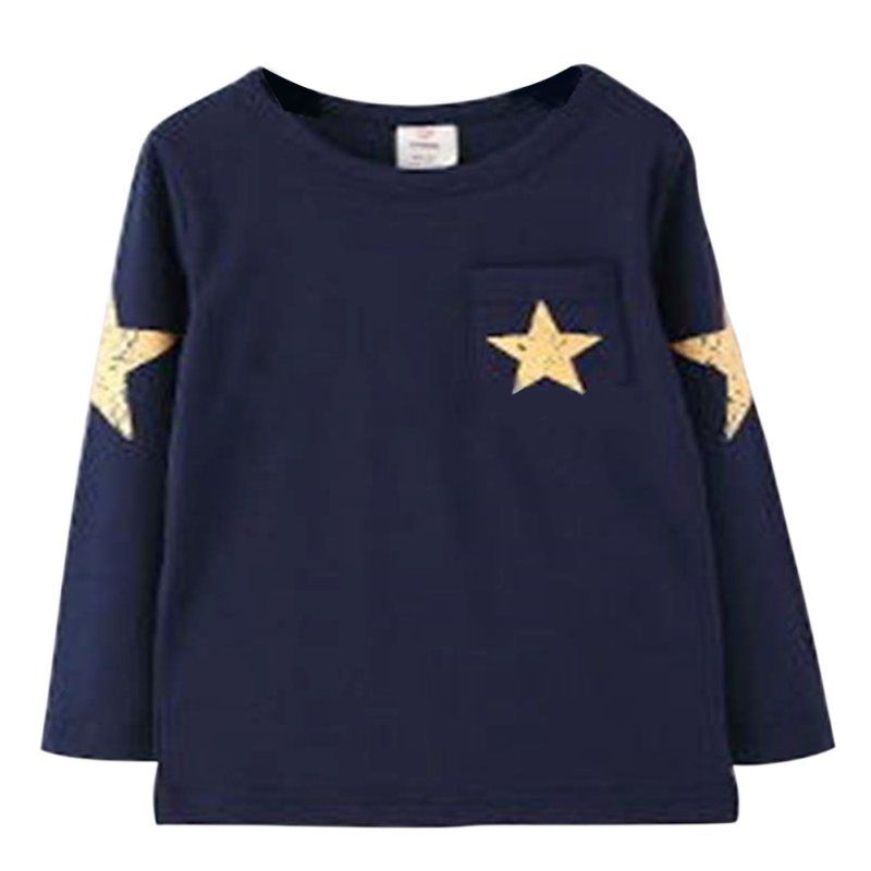 Baby Boy Girl T-Shirt Cotton Long Sleeve Star Top Clothes